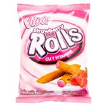 Трубочки VIVA с клубничным кремом 100г