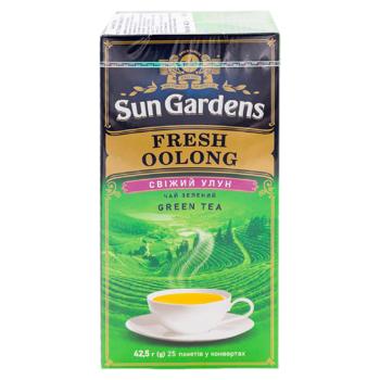 Чай зеленый Sun Gardens Oolong в пакетиках 1,7г*25шт - купить, цены на BONUS - фото 2