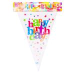 Ghirlanda din hartie Happy Birthday! 10 steaguri