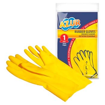 Manusi latex Azur L - cumpărați, prețuri pentru BONUS - foto 1