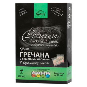 Крупа гречневая Holm's с сушеными овощами 400г - купить, цены на BONUS - фото 1