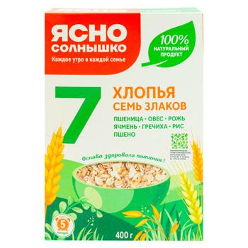 Хлопья Ясно солнышко 7 злаков 400г - купить, цены на BONUS - фото 3