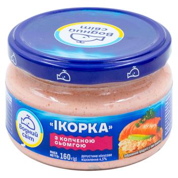 Icre de capelin Vodnii Mir cu somon afumat 160g - cumpărați, prețuri pentru BONUS - foto 1