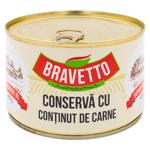 Conserva cu continut de carne Bravetto 400g