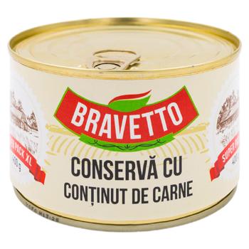 Conserva cu continut de carne Bravetto 400g - cumpărați, prețuri pentru BONUS - foto 1