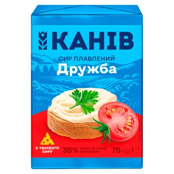 Cascaval topit Kanev Drujba 35% 75g - купить, цены на BONUS - фото 1
