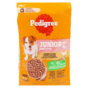Hrana p/u caini Pedigree Junior S 500g Pasare/legume - cumpărați, prețuri pentru BONUS - foto 1