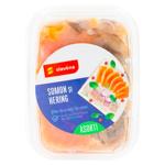 Somon si hering Slavena in ulei 250g