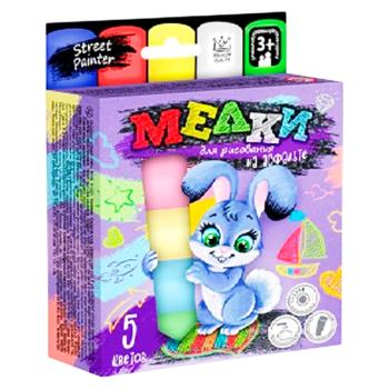 Creta p/u desen pe asfalt Mega 5buc - купить, цены на BONUS - фото 1