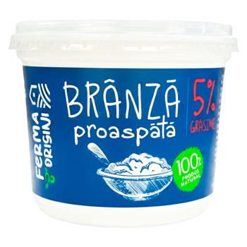Branza Ferma cu Origini 5% 350g - cumpărați, prețuri pentru BONUS - foto 1