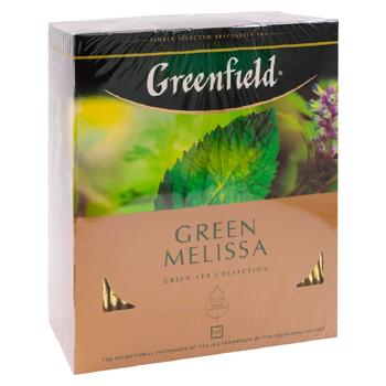Ceai Greenfield verde in plicuri Green Melisa 100x2g - cumpărați, prețuri pentru BONUS - foto 3