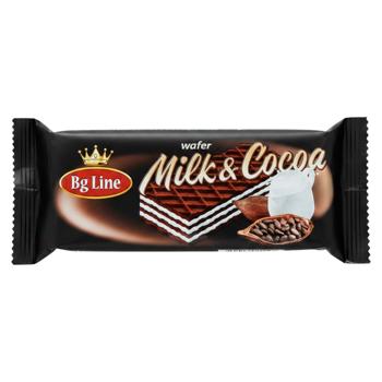 Вафли Bg Line Lapte&Cacao 50г - купить, цены на BONUS - фото 1