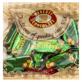 Bomboane de vafe cu fructoza cu arahide Biscuit Chocolate 200g - cumpărați, prețuri pentru BONUS - foto 1