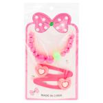 Set pentru copii bratara/agrafe inimioara