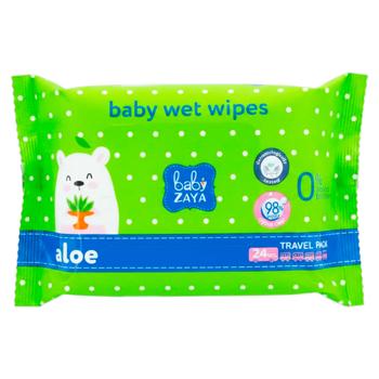 Servetele umede Baby Zaya Aloe 24buc - cumpărați, prețuri pentru BONUS - foto 1