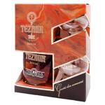 Divin Tezaur 10 ani XO Gold 0.5l + 2 pocale cutie