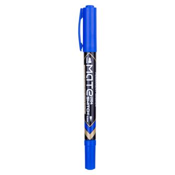 Marker permanent Deli Mate dublu 1.0/0.5mm albastru - cumpărați, prețuri pentru BONUS - foto 1