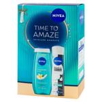 Set Nivea Time To Amaze gel dus/deo