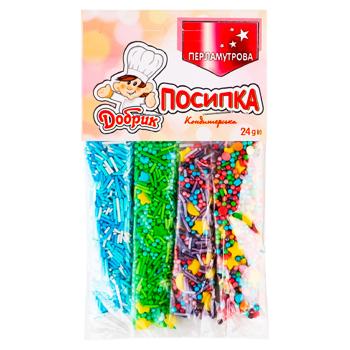 Decor dulce decorativa Dobrik Perlamutr 24g*4buc - cumpărați, prețuri pentru BONUS - foto 1