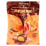 Bomboane FruitStory piersic cu arahida in ciocolata 500g