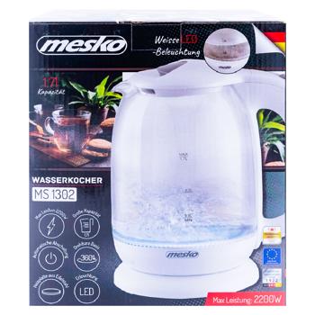 Чайник электрический Mesko MS1302w - купить, цены на BONUS - фото 2