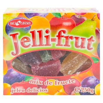 Конфеты Jelly Frut фруктовый микс желейные 250г - купить, цены на BONUS - фото 1