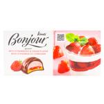 Bomboane Bonjour Capsuna cu frisca 232g