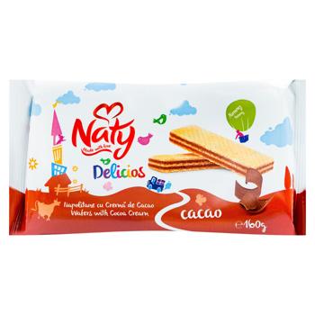 Napolitane NATY crema de cacao 160g - cumpărați, prețuri pentru BONUS - foto 1