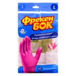 Mănuși de uz casnic Freken Bok L din latex super-rezistente 1buc 