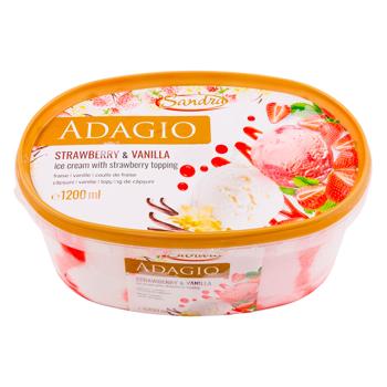 Inghetata Adagio Sandra capsuna/vanilie 550g - cumpărați, prețuri pentru BONUS - foto 2
