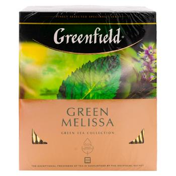 Ceai Greenfield verde in plicuri Green Melisa 100x2g - cumpărați, prețuri pentru BONUS - foto 2