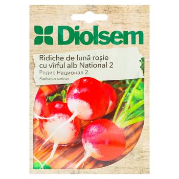 Семена Diolsem Редис красный с белым кончиком Национал 15г - купить, цены на BONUS - фото 1