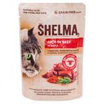 Hrană umedă Shelma cu vita in sos pentru pisici 85g