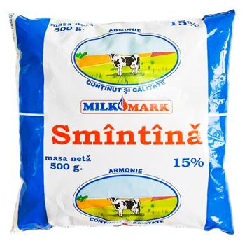 Smantana Milk Mark 15% 500g - cumpărați, prețuri pentru BONUS - foto 1