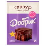 Глазурь Добрик со вкусом шоколада 75г