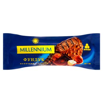 Мороженое Рудь Millennium Фундук молочный шоколад 80г - купить, цены на BONUS - фото 1