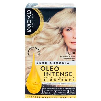 Vopsea pentru par Syoss Oleo Intense 13-00 Ult Platinum 115ml - cumpărați, prețuri pentru BONUS - foto 2