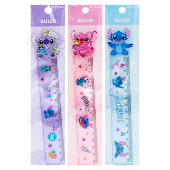Rigla ShopShop Stitch din plastic 15сm  în sortiment - cumpărați, prețuri pentru BONUS - foto 1