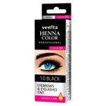 Vopsea-gel pentru sprancene/gene Venita Henna Color Gel 1.0 negru 10ml