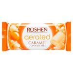 Шоколад белый Roshen карамель пористый 80г