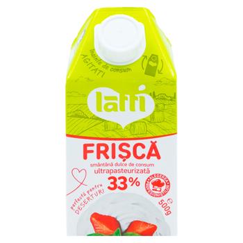 Frisca smantana Latti dulce de consum UHT 33% 500g - cumpărați, prețuri pentru BONUS - foto 1