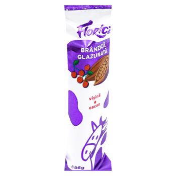 Сырок глазированный Florica Вишня и какао 20% 36г - купить, цены на BONUS - фото 1
