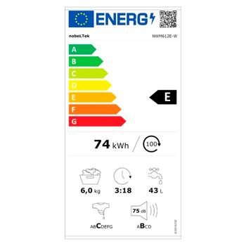 Masina de spalat Nobeltek NWM612E-W 6KG - cumpărați, prețuri pentru METRO - foto 2