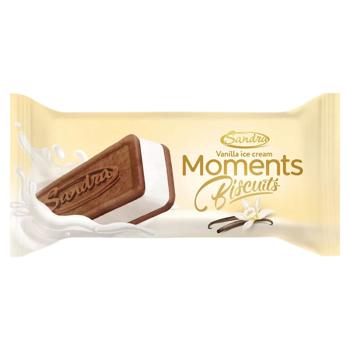 Inghetata Sandra Moments Biscuits Vanilie 110g - cumpărați, prețuri pentru BONUS - foto 1