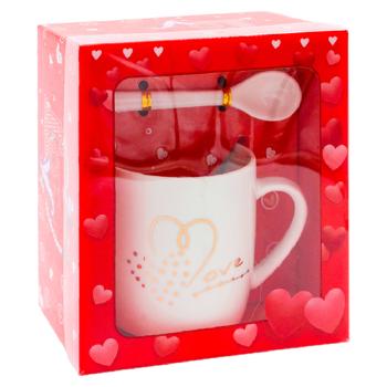 Cana Love cu lingura alba 210ml - cumpărați, prețuri pentru BONUS - foto 3