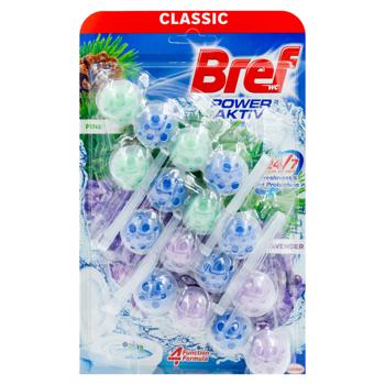 Odorizant WC Bref Aktiv Pine-Lavander 50g 4buc - cumpărați, prețuri pentru BONUS - foto 1