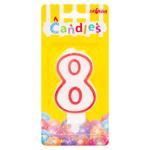 Luminare torta cifra 8