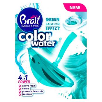 Блок для унитаза Brait Color Water Green Lagoon 40г - купить, цены на BONUS - фото 1
