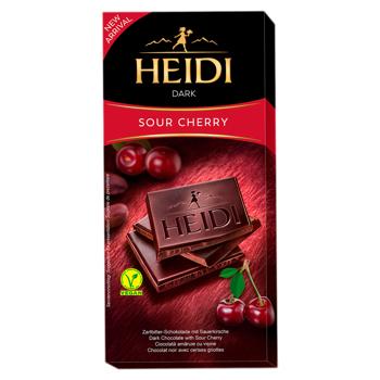 Ciocolata neagra Heidi Аmaruie cu visina 80g - cumpărați, prețuri pentru BONUS - foto 1