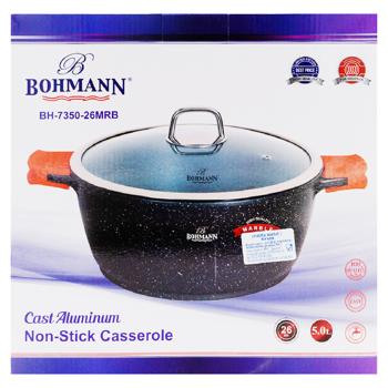 Кастрюля Bohmann мраморное покрытие 5л - купить, цены на BONUS - фото 2